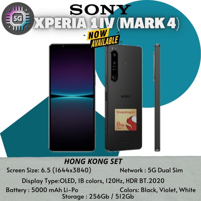 SONY XPERIA 1 IV (MARK 4) HK SET – Smart Gadget Trading