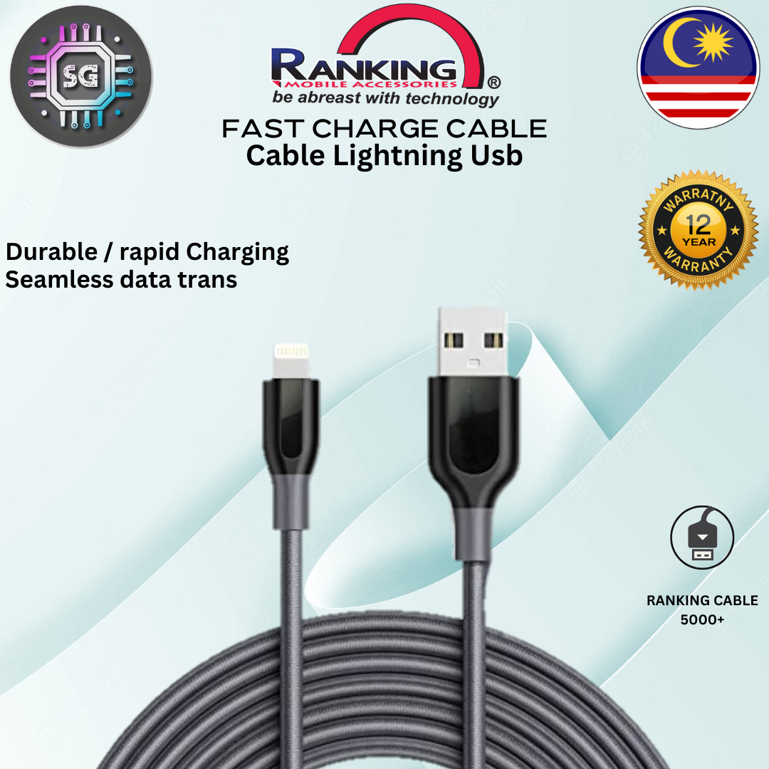 Ranking Fast Charge Cable (Lightning Usb)[Grey] – Smart Gadget Trading