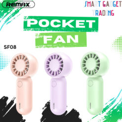REMAX RS-SF08 Mini Pocket Fan Portable Handheld Fan USB Rechargeable Fan for Travel / Outdoor Use