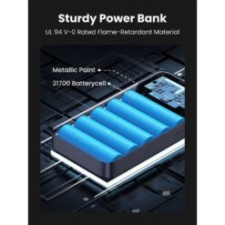 Alternative view of UGREEN USB C POWERBANK UG-PB720-25188 100W 20,000MAH 2C1A 3 PORT POWERBANK FAST CHARGING PORTABLE POWER BANK