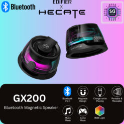 Edifier Hecate G200 Magnetic Portable Speaker - Bluetooth V5.3 | 40mm Dynamic | 7 Hours Playtime | RGB Light | Dual Mode
