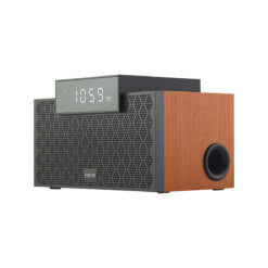 Alternative view of Edifier MP260 Portable Speaker - Bluetooth V5.0 | Built-in Clock | Alarm Function | Wooden Enclosure | 2.1 Channel Brown