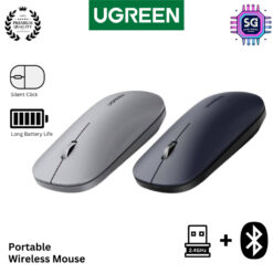 UGREEN Wireless Silent Mouse Thin Slim Quiet 2.4G Wireless Mouse [BLACK]