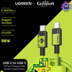 UGREEN Genshin Impact Edition USB C to C Cable 100W PD Fast Charging 5A [1M]