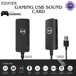 Edifier Hecate GS01/GS02 Professional Gaming USB External Sound Card - Microphone Switch and Volume Knob | AUX Input