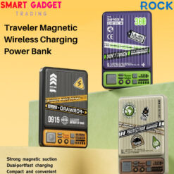 ROCK P90 PD 20W Travel Series Magnetic Wireless Power Bank (10000mAh)