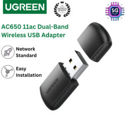UGREEN USB WiFi Adapter AC650 5G 2.4G WiFi Receiver Dongle Mini Wireless USB Computer Network Adapter Windows 11 10