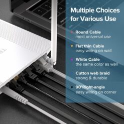 Alternative view of UGREEN CAT 6 U/UTP ROUND LAN CABLE PURE COPPER [BLACK]