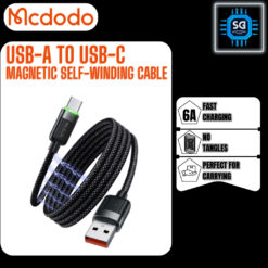 Mcdodo USB-A To USB-C Magnetic Self-Winding Cable