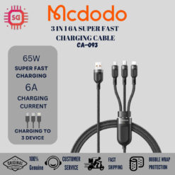 MCDODO 3IN1 6A FAST SUPER CHARGING CABLE