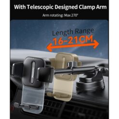 Alternative view of Yesido Car Holder Suction Cup And Windshield Phone Holder/Adjustable Air Vent Car Phone Bracket