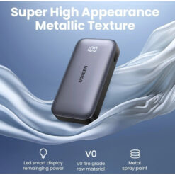 Alternative view of UGREEN 10000mAh 30W PD Fast Charging Two-way PowerBank Lightweight