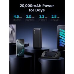 Alternative view of UGREEN 20000mAh PD20W QC 3.0 18W Max 2-way Fast Charging Power Bank LED Indicator