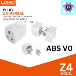 LDNIO Z4 UNIVERSAL TRAVEL PLUG TRAVELLING CHARGER PLUGS TRAVEL ADAPTER UK/EU/US/AU PIN & 2 UNIVERSAL