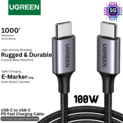 UGREEN USB-C TO USB-C PD FAST CHARGING CABLE 100W 1.5M