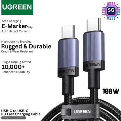 UGREEN USB-C TO USB-C PD FAST CHARGING CABLE 100W 1M/2M/3M