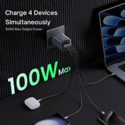 Alternative view of UGREEN NEXODE S 4-PORT GAN FAST CHARGER 100W