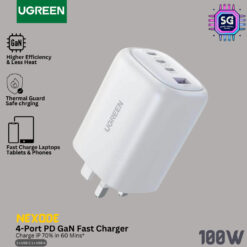 UGREEN 4-PORT PD GAN FAST CHARGER 100W