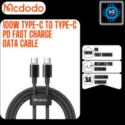 Mcdodo100W Type-C To Type-C PD Fast Charge Data Cable CA-367