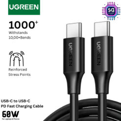 UGREEN USB-C TO USB-C PD FAST CHARGING CABLE 60W 1.5M