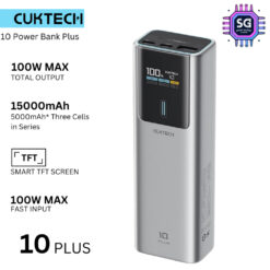 CUKTECH 15000mAh 100W SMART TFT SCREEN POWER BANK