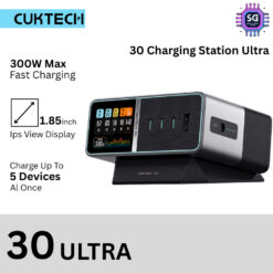 CUKTECH 30 Charging Station Ultra Multi-Port 300W Max Fast Charging for Gaming Laptop/Tablet/Phone