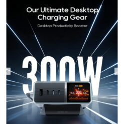 Alternative view of CUKTECH 30 Charging Station Ultra Multi-Port 300W Max Fast Charging for Gaming Laptop/Tablet/Phone