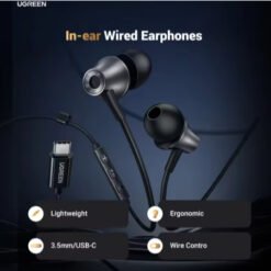 Alternative view of UGREEN Type C Wired Earbuds With Microphone 3.5mm HiFi Stereo In Ear Headphones