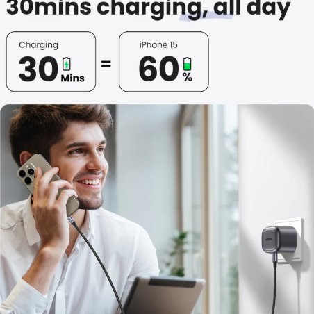 UGREEN NEXODE 30W GaN Fast Charger USB-C for All Device Enhanced Efficiency - Image 2