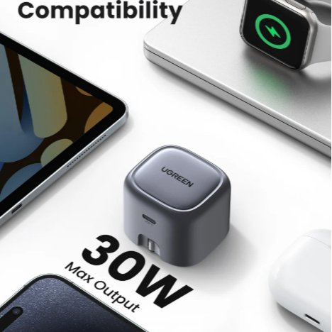 UGREEN NEXODE 30W GaN Fast Charger USB-C for All Device Enhanced Efficiency - Image 4